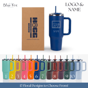 Custom Logo & Name Laser Engraved Tumbler