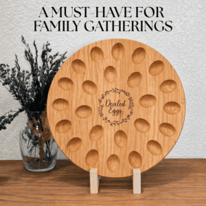 Personalized Wooden Deviled Egg Tray