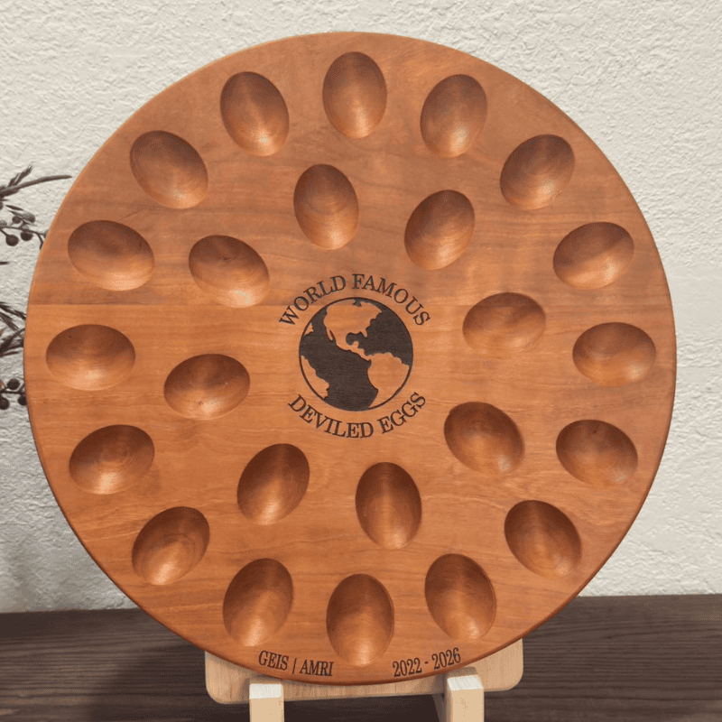Personalized Wooden Deviled Egg Tray - Image 3